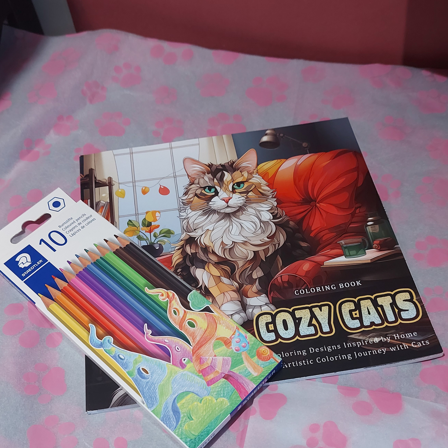 pack of 10 coloured pencils