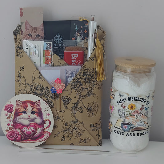 Cat Lover Stationery & Tumbler Gift Set